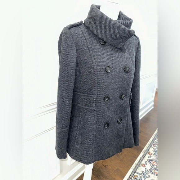 Women’s Ann Taylor Loft Winter Jacket Peacoat Charcoal Gray Sz M - Picture 7 of 10